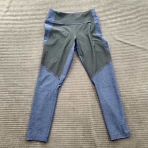 Outdoors Voices Leggings Women Size Small Blue Polyester Workout Running.